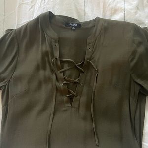 Madewell, army green, xxs dress